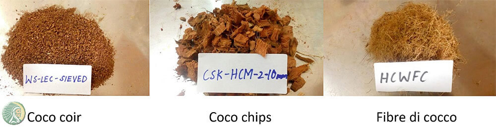 Cocopeat e fibre di cocco