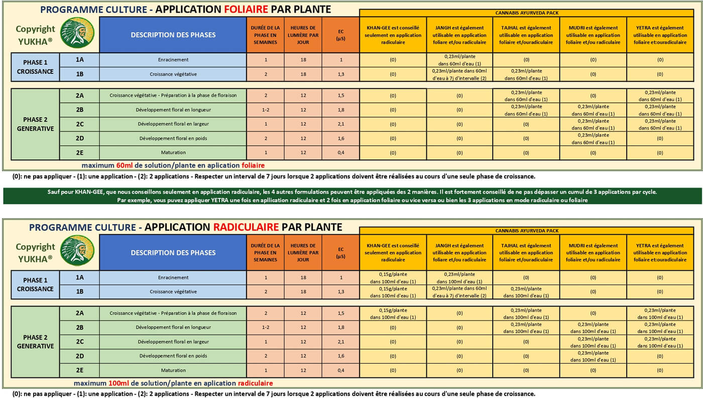 Doses et mode d'emploi du Cannabis Ayurveda Pack